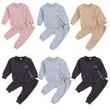 Newborn Baby Solid Color Clothes Set (0-24M )