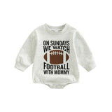 Infant Baby Rugby Letters Romper MumsDeal